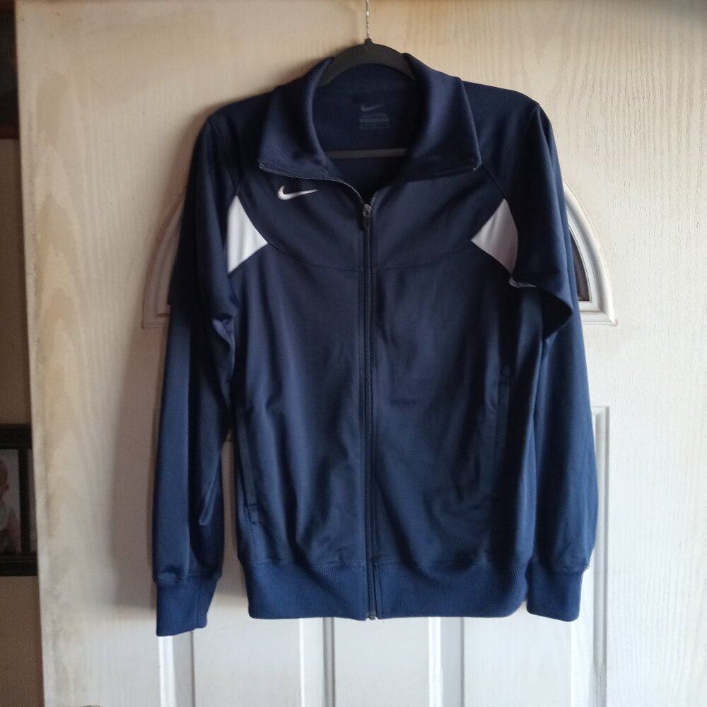 Nike Navy blue and white Women's jacket size Medium